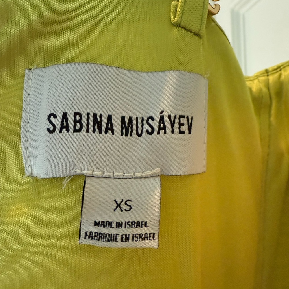 Sabina Musayev Strapless Lime Dress - Picture 5 of 5